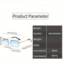 Retro Rimless Glasses - Pink Green Gradient Lenses, Simple Retro Style Lightweight Frame Suitable For Men And Women For Daily And Formal Wear, Non-Prescription Fashion Glasses, Durable Accessories, Fashion  Item, Exquisite Design, Must-Have For  People