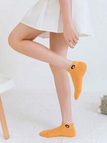 3/5/10 Cute Cartoon Bear Casual Low Rise Socks For Women - Random Color Pattern - Multicolor - View 4