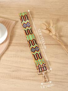 Embroidered Hand Wrap Strap Adjustable Simple Adjustable Wide Strap Portable Shoulder Strap Multifunctional Shoulder Strap Boho Western - Multicolor - View 3