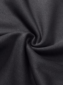 Men's Loose Straight Leg Sweatpants, Casual Drawstring Plain Color Baggy Trousers, Versatile And - Dark Grey - View 5