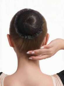 1/3/10pcs Children Hair Net For Bun, Dance Ballet Gumball Hairnet For Girls, Hair Accessories For Stage Performance