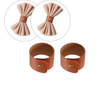 1pc Minimalist Multi-Functional Napkin Leather Band Clip