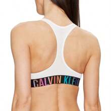 Calvin Klein UNLINED BRALETTE - White w/ ombre pride wb - View 2