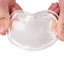 Soft Mouse Wrist Pad Comfortable And Cool Silicone Gel Ergonomic Pad Small Hand Pain Relief Support Pad Gel Filling Is Suitable For Laptop, Office And Home (Transparent)