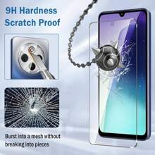 Set da 4 pezzi compatibile con Xiaomi Redmi 14C - 2 pezzi di pellicola protettiva in vetro temperato per schermo + 2 pezzi di pellicola protettiva in vetro temperato per fotocamera, pellicola protettiva anti-graffio per 14T/14T PRO/14/13T/13C/13T Pro, regalo per compleanni, famiglia, amici, protezione per schermo del telefono, accessori per telefono, impermeabile, antiurto, anti-caduta, anti-impronta digitale, copertura completa