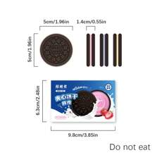 1pc/2pcs/4pcs Novelty Shaped Erasers - Cookie, Ramen, Chocolate, Ice Cream Designs, Pencil Erasers, Suitable For Office & School, Durable & Easy To Clean, Ideal For Students, Teachers, Daily Use, Back To School Gift, Memorabilia, Learning Competition Prize, School Office Supplies