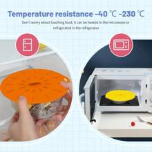 1-2 件/套硅胶弹力盖，可重复使用密封盖，适用于厨房、冰箱、烘焙、家用，耐热高达 446°F - 彩色 - 查看 8