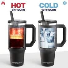 Thicc Buddy | Leak Proof - Double Wall Vacuum Sealed Tumbler - Handle Fits Lip Balm & Keys - Drinkware