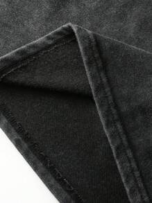 Áo ba lỗ nam cỡ lớn kiểu dáng mới, họa tiết đầu lâu, sao và chữ cái, phong cách Y2K, thời trang đường phố, phù hợp mặc hàng ngày, mùa xuân/hè. - màu đen - Xem 3