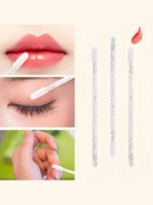 Kit de Extensão de Cílios com Escova Descartável Microswab, Escova de Cílios, Escova de Lábios, Aplicador de Máscara de Cílios, Kit de Beleza com Varetas (Preto) - Beleza e Cuidados Pessoais 100/300/450 peças
