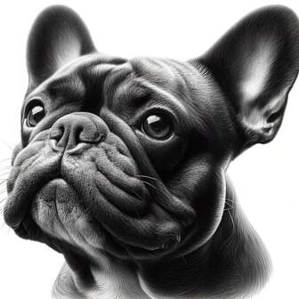 1pc 5D Diamond Painting Kit - Cute French Bulldog, Round Acrylic Diamonds, Frameless Animal Art For Home Decor, Diamond Art