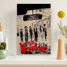 Framed  Modern Abstract  Canvas Art Print, , Versatile Wall Art Poster For Living Room, Bedroom, Office, And Cafe Decor - The Warriors Movie Theme