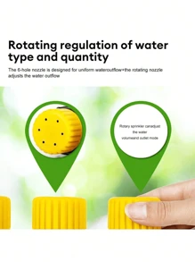 1PC Multi Nozzle Adjustable High Flow Spray Head, Used For Home Garden, Agricultural Use, PP Material Horticultural Sprinkler, Used For Flowers, Farm, Lawn, Vegetable Irrigation, Outdoor Garden, Etc