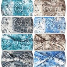 Women Fashion Cashew Flower Printed Hair Accessories Headband, Comfortable Anti-Slip Sports Hair Hoop Hair Wrap Elegant Hair Ornament - Multicolor - View 3