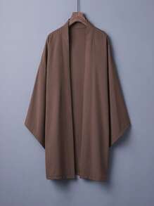 Japanese Style Solid Color Versatile Mid-Long Chiffon Kimono Cardigan, Chinese Traditional Hanfu Cosplay Sunscreen Jacket,