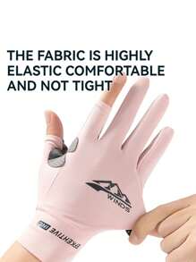 1 Pair Outdoor Sports Cycling Fishing Gloves, Sweat-Absorbent Breathable Quick-Drying Fitness Gloves