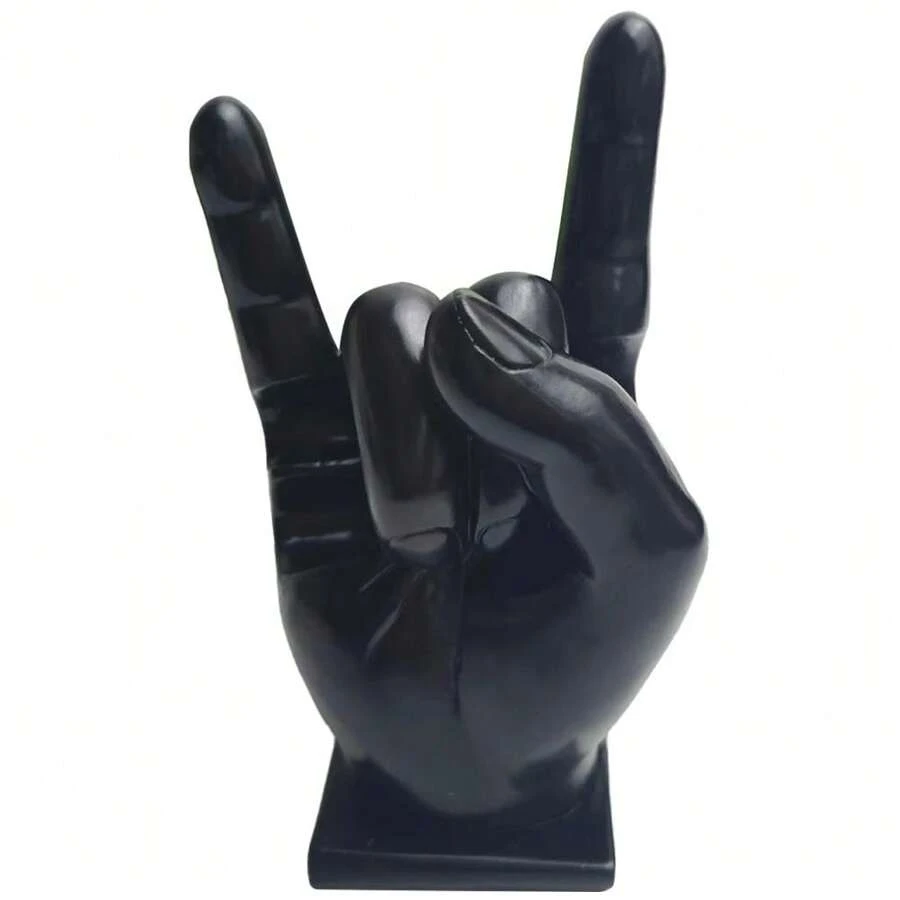 Creative Rock Hand Drum Stick Stand Drumstick Display Stand Rack Mallet Drumstick Bracket Home Decoration Funny Gift For Drummer - 黑色 - 查看 1