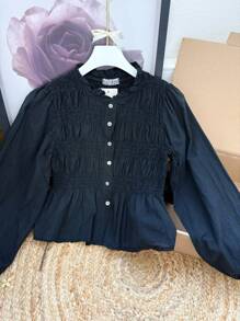 Women Blouses - 黑色 - 查看 3