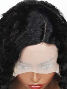 Tóc giả phía trước sóng sâu Side Part Tóc giả BOB tóc thật Tóc giả ren phía trước cho phụ nữ Tóc giả tóc thật Pre-plucked Sóng sâu Tóc giả BOB ngắn xoăn 180% Mật độ 11*4*0.5 - Tự nhiên & Đen - Xem 14