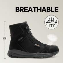 Men's Lightweight Military Tactical Work Boots Outdoor Motorcycle Combat Boots - Black - View 12