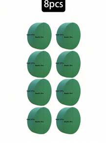 10pcs/8pcs/1pc/2pcs/4pcs/6pcs 5.51inch*3.14inch*1.77inch -Wet And Dry Flower Foam Brick, Green Polystyrene Foam Block For Flower Arrangement, Plant Decoration And Handicrafts, Spring Flower Arrangement And Handicrafts,The Corners Are Slightly Collapsed, Please Don't Take Pictures If You Mind - Round - View 13