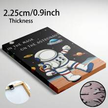 Framed  The Astronaut Framed Canvas Painting For Bars, Cafes, Bathroom,Shops Or Bedrooms - Perfect Home Decor Gift -Framed