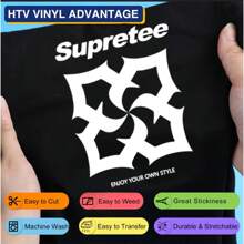 12in X 6ft White Heat Transfer Vinyl - High - Quality HTV For Custom Designs - White - View 8