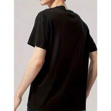 Men's Misfits Skull Graphic T-Shirt - 100% Cotton, Black Punk Design With Green Print, Casual & Comfortable Short Sleeve Tee For Summer - 黑色 - 查看 2