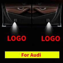 2 buc Lumini de București Auto Wireless cu Funcție de Proiecție, Lumini LED de Bun Venit, Lumini cu Logo pentru Ușă Auto cu Senzor Automat, Potrivite pentru Audi, BMW, Nissan, Peugeot, Chevrolet și Alte Modele de Autoturisme, Lumini Decorative de Bun Venit cu Senzor Automat, Decorațiuni Auto, Accesorii pentru Interiorul Autoturismului