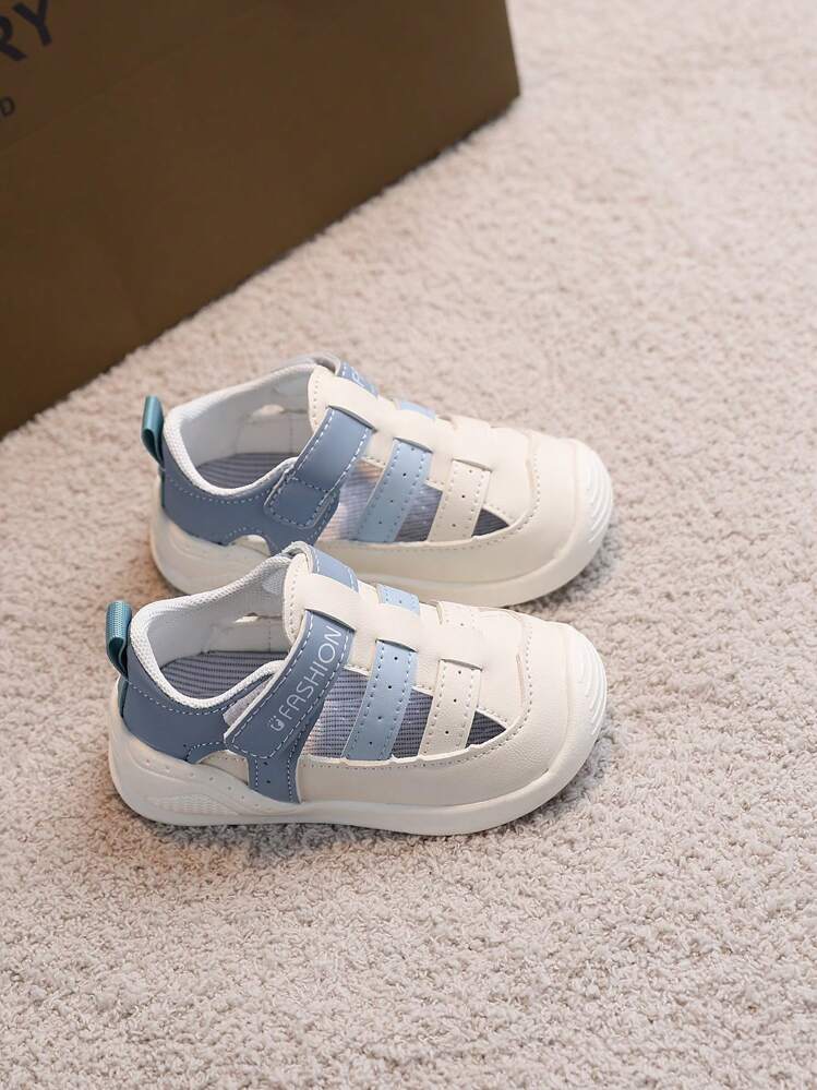 1 Pair Baby Summer Outdoor Chic Soft-Sole Comfortable Casual Sandals - Blue - View 5