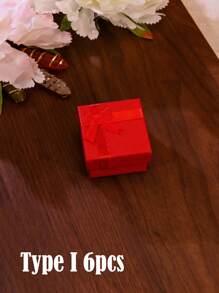 12/6/10/12/24/48pcs 4X4cm/1.57X1.57inch Valentine's Day Elegant Jewelry Gift Box With Compartments For Necklaces Small Pocket Gifts Earrings And Rings Birthdays Anniversaries Mother's Day Gift Box Jewelry Small Business Supplies Jewelry Packaging Box Perfect For Gifting And Storage - Multicolor - View 34