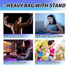 Adult Sanda Vertical Sandbag Taekwondo Tumbler Household Boxing Sandbag Exercise Muay Thai Equipment - Multicolor - View 2