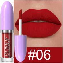 DUNUF 哑光丝绒高饱和度口红不沾杯持久唇釉唇泥保湿补水定妆口红 - 彩色 - 查看 20