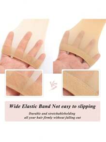 1/3/5/10个装高清假发帽,弹力尼龙材质,适用于蕾丝前假发,适合女性发型设计、居家、演出、婚礼等各种场合,也可作睡眠帽使用。 - 彩色 - 查看 9