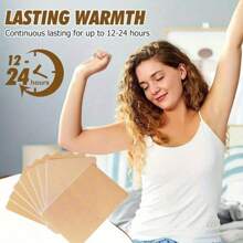 5/10/20/30/40herbal Hot Patches - Natural Ingredients (Mint, Eucalyptus, Ginger, Rosemary, Sage) For Back, Knees, Neck And Shoulders - Muscle And Joint Relief Without Electricity - Household Essentials And Christmas Gifts - Beige - View 3