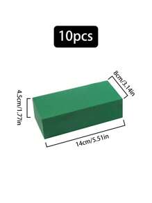10 قطعة/8 قطعة/1 قطعة/2 قطعة/4 قطعة/6 قطعة قوالب رغوية خضراء للزهور 5.51 بوصة * 3.14 بوصة * 1.77 بوصة، للأزهار الرطبة والجافة لترتيب الزهور وديكور النباتات والأشغال اليدوية، الربيع الترتيب الزهري والأشغال اليدوية، الأركان متهدمة قليلاً، الرجاء عدم التقاط صور إذا كنت لا ترغب بذلك، سيكون حجم الخطأ حوالي 0.5 سم - مستطيل - مشاهدة 16