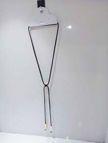 Y Shape Necklace By ANA CASTELLA-13 - 黑色 - 查看 4