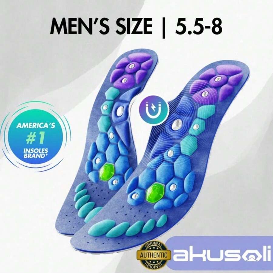XUELING Shock Absorbing Insoles For All Day | Comfort Arch Support | Premium Materials | Fits For All Shoes 24911 - 男子 5.5-8 - 查看 1