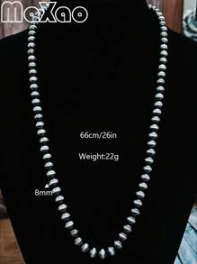 高品质手工珍珠项链,复古波西米亚西部风格,适合女性佩戴,可叠戴,不易褪色,适合休闲外出或聚会,现在就购买,为您的珠宝柜增添光彩吧! - 復古納瓦荷珍珠項鍊 - 查看 25