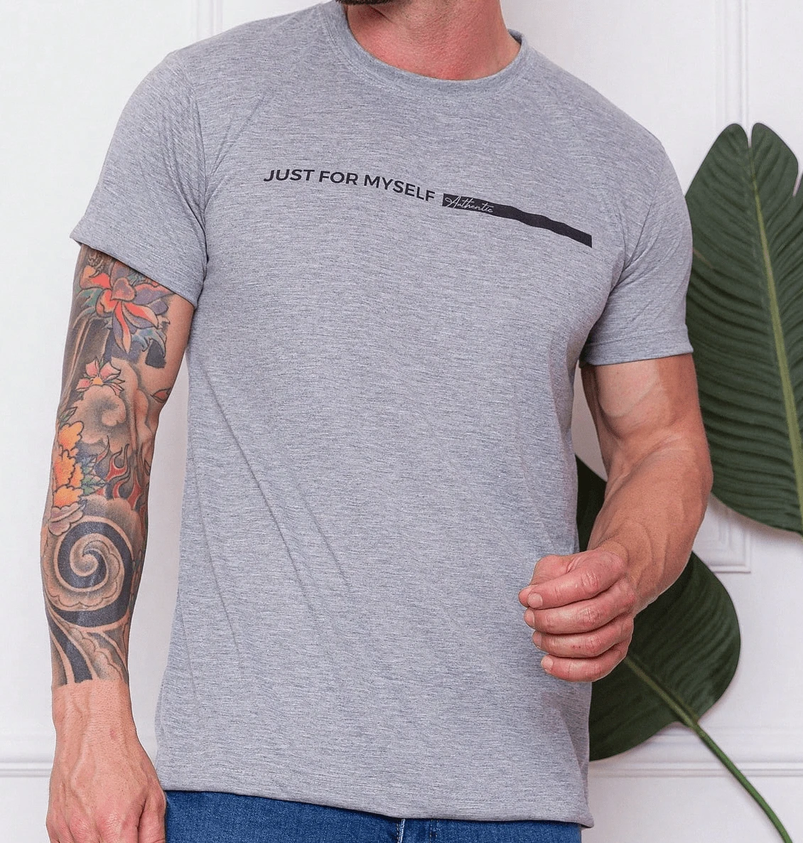 Men T-Shirts - Xám - Xem 1