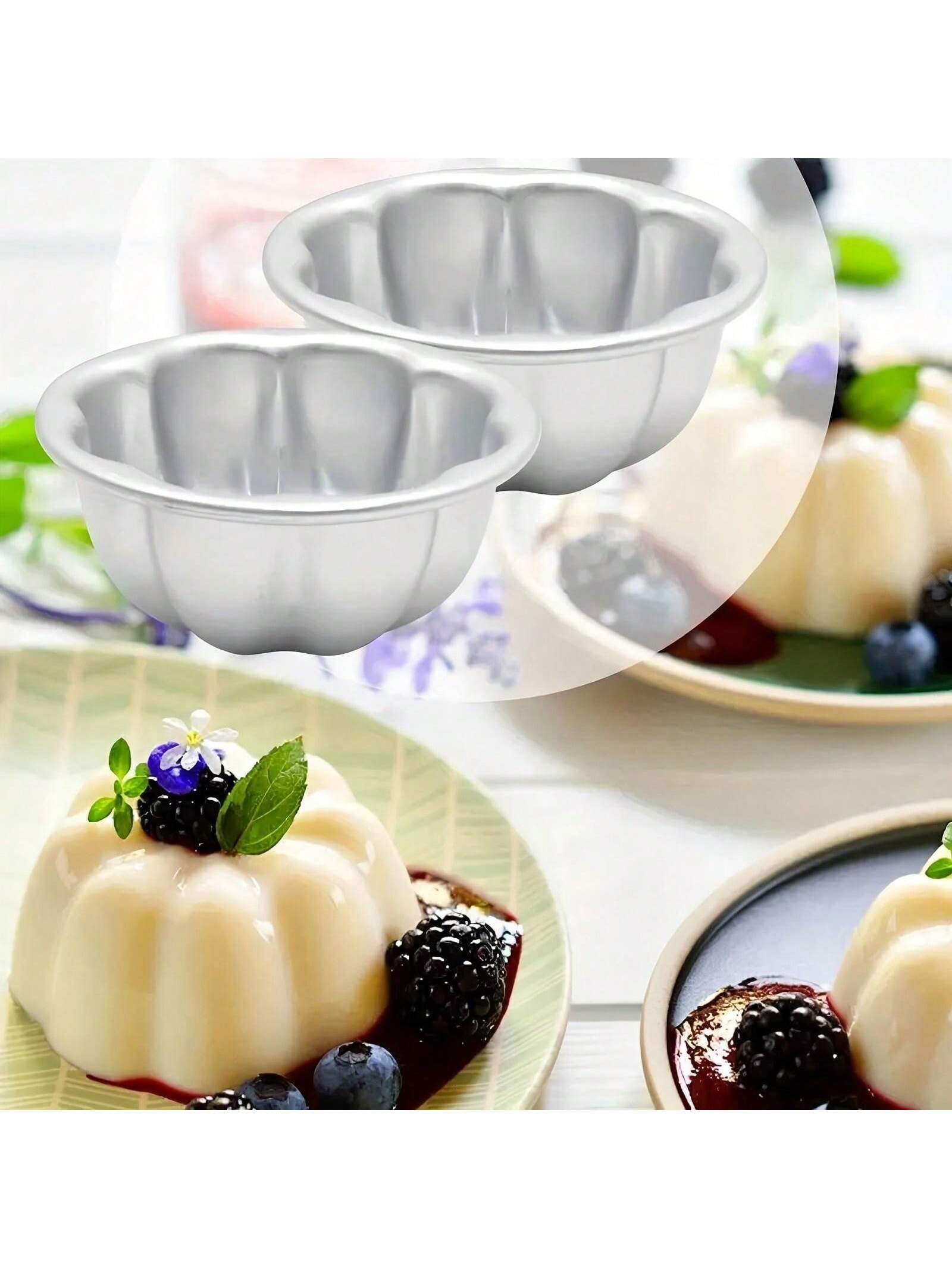 2 قطعة/5 قطع/10 قطع، قالب كيك، قالب كأس البودينغ ا...