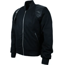 Men Wool Bomber Jacket DM6J Black - Black - View 3