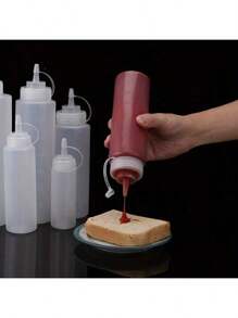 Kitchen And Kitchen Squeeze Bottle, Sauce Bottle, Seasoning Squeeze Bottle, Squeeze Seasoning Bottle, Salad, Barbecue, Baking, Camping, Kitchen Utensils Tomato Sauce Salad Dressing Sweet Sauce Fruit Sauce Seasoning Bottle Cake Cream Making Bottle Kitchen Seasoning Bottle
