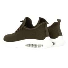 Crosshatch Mens Trevel Trainers (Olive) - Olive Green - View 2