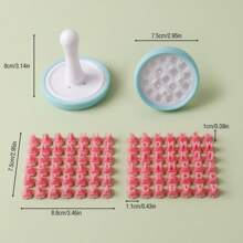 1 Set Of 26 Alphabet & Number Flexible Letter Stamp Mold, DIY Clay Polymer Shaping & Decorative Tool - White - View 3
