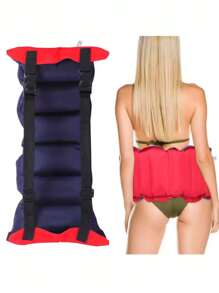 1pc Inflatable PVC Waist Belt Buoyancy Aid, Adjustable Adult Men/Women Outdoor Swimming Beach Pool Party Float Accessory, Beach Essentials - Multicolor - View 4