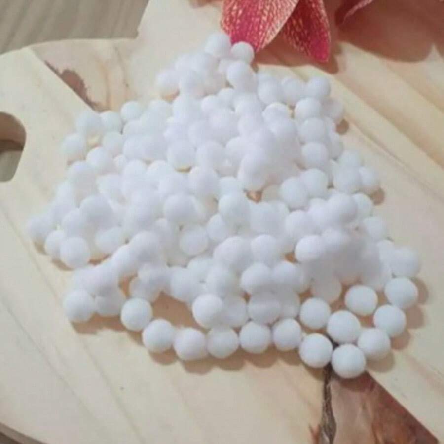 Multicolored Pompom Ball 14 Mm Pack Of 100 Balls - IMT - For Crafts - White - View 1