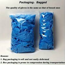 20 piezas/bolsa Guantes desechables de nitrilo - Sin látex ni polvo, perfectos para tatuajes, manicuras y limpieza de salón, suministros para uñas, herramientas para uñas, herramientas de arte de uñas, de vuelta a la escuela, uñas, herramientas para uñas postizas - Azul - Ver 3