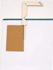 Precision Crafted Cutting Guide Ruler - Suitable For DIY Projects, Book Covers And Photo Albums