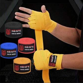 1 对拳击格斗 MMA 泰拳绷带手缠带，拳击装备